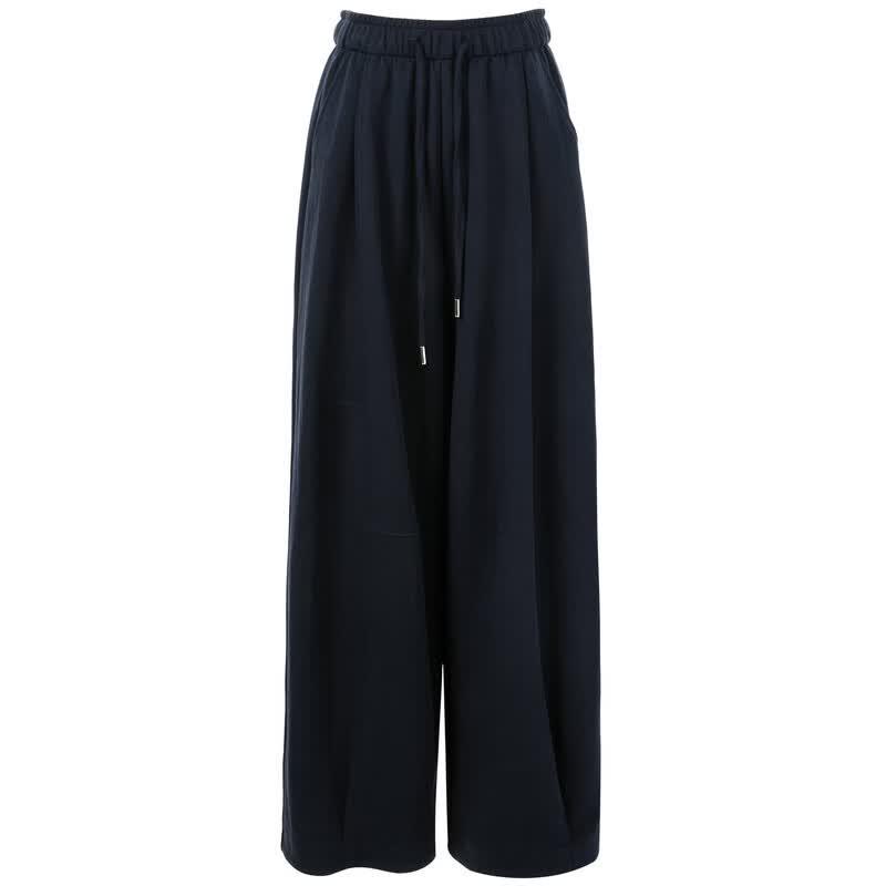 Women's Elastic Waist High-Waist Loose Wide-Leg Pants