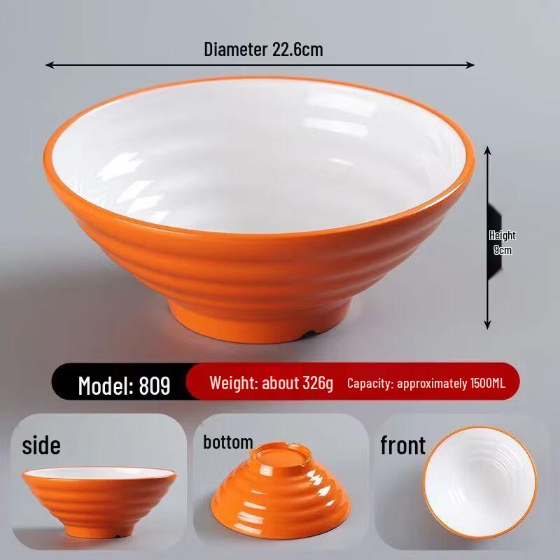 Platypus Chef A5 Melamine Threaded Noodle Bowl