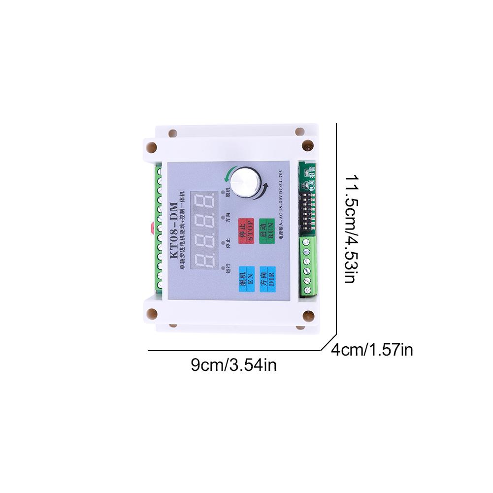 KTO8-DM Pulse Generator Stepper Motor Driver Controller Stepless Speed Single-axis Stepper Motor Controller DC 24-70V/AC 18-50V