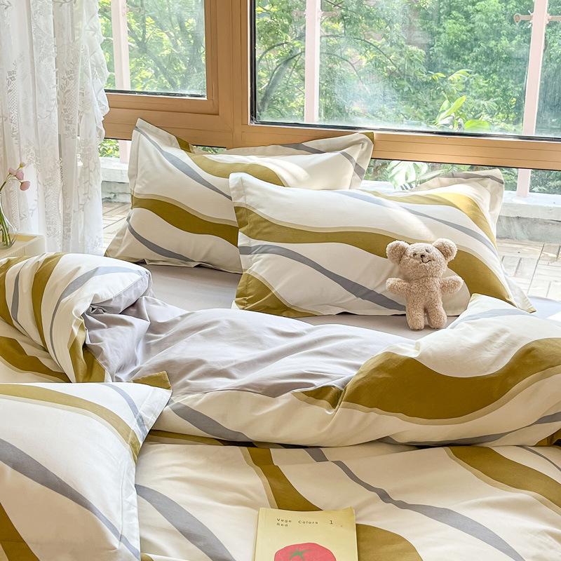 2pcs 100% Cotton Pillowcases, Soft & Breathable,Comfortable for Bedroom or Guest Room, Guest Room Bedding | Classic Design | Envelope Closure