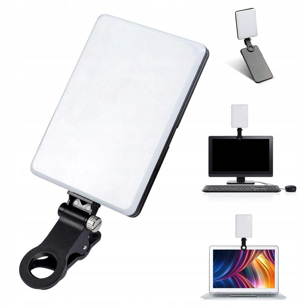 Lampa Na Telefon Laptopa Do Zdjęć Nagrywania Lampka Selfie Na Klips 5W