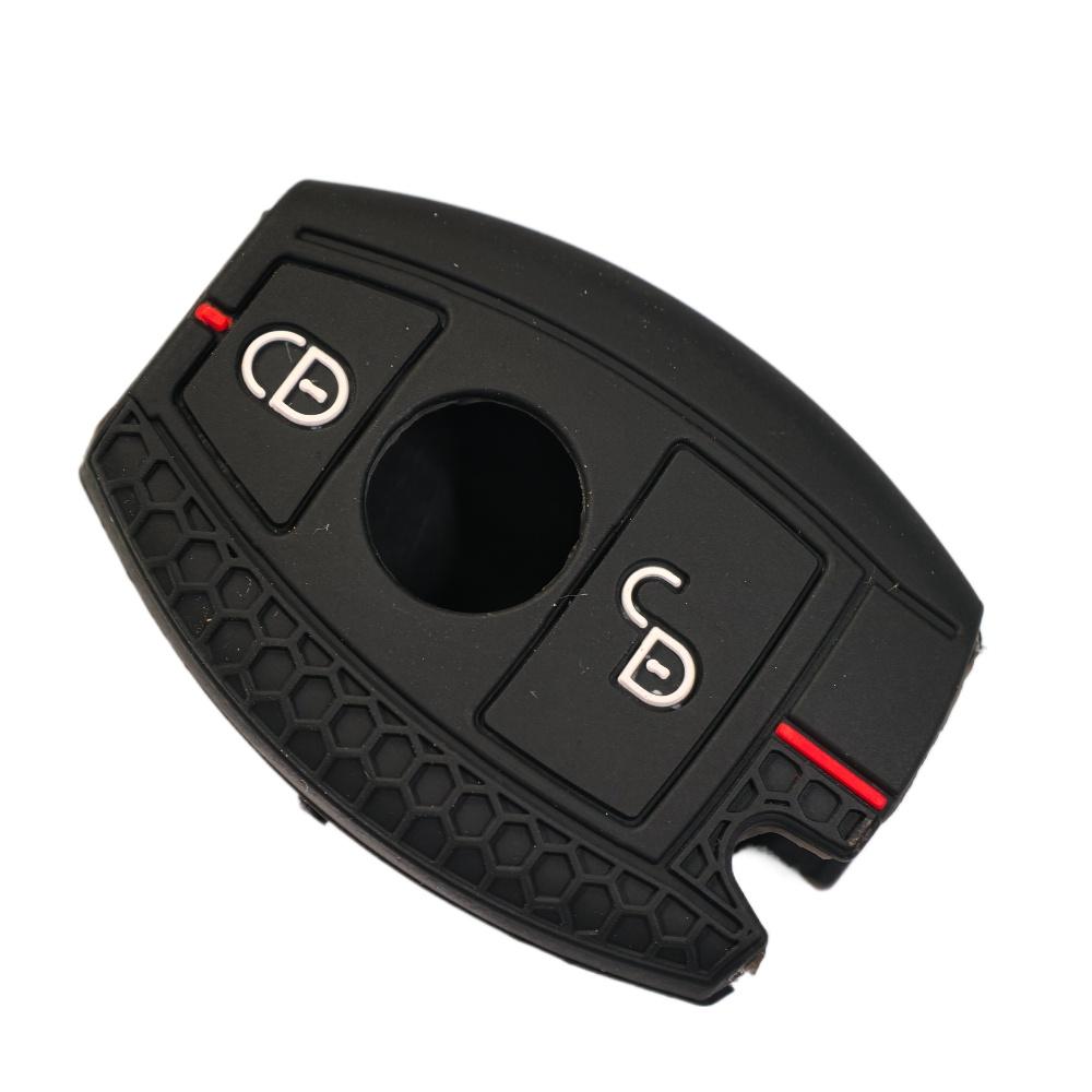 Silicone Car Key Case Cover For Mercedes Benz A B C E Class Gls Gla Glk Glc Cls Cla Amg W204 W205 W212 W463 W176 Keychain Fob