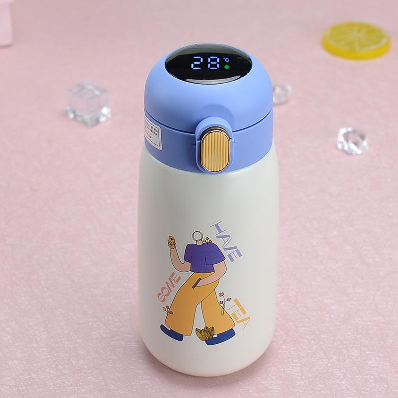 Cartoon 316 Stainless Steel Smart Mug LED Touch Display Temperature Cup