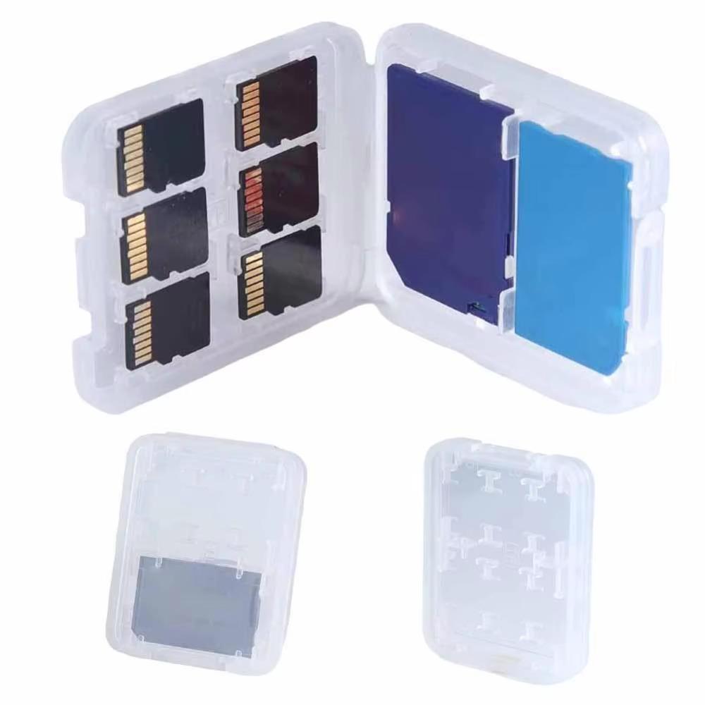Transparent Memory Card Storage Case Dustproof Micro Box SD Card Holder SD SDHC TF MS Memory Card