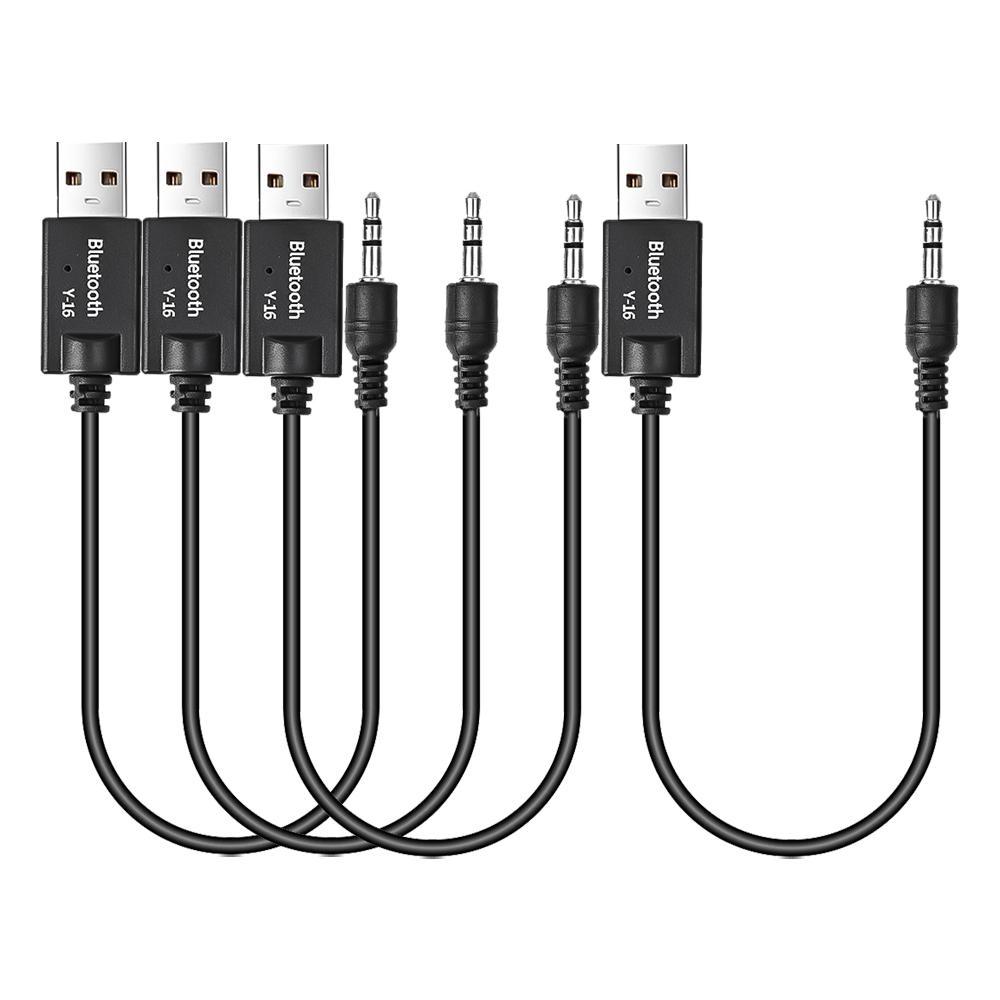 Car Bluetooth Adapter Receiver Portable Wireless Music 3.5mm AUX Jack Audio Receiver Car Speakers Stereo USB Mini Bluetooth 4.2