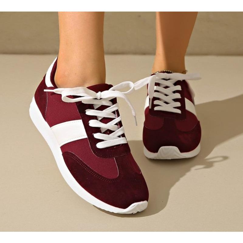 Brand Ladies Shoes Front Lace-up Women's Vulcanize Shoes Fashion Color Matching High Quality Plus Size Ladies Casual Shoes
