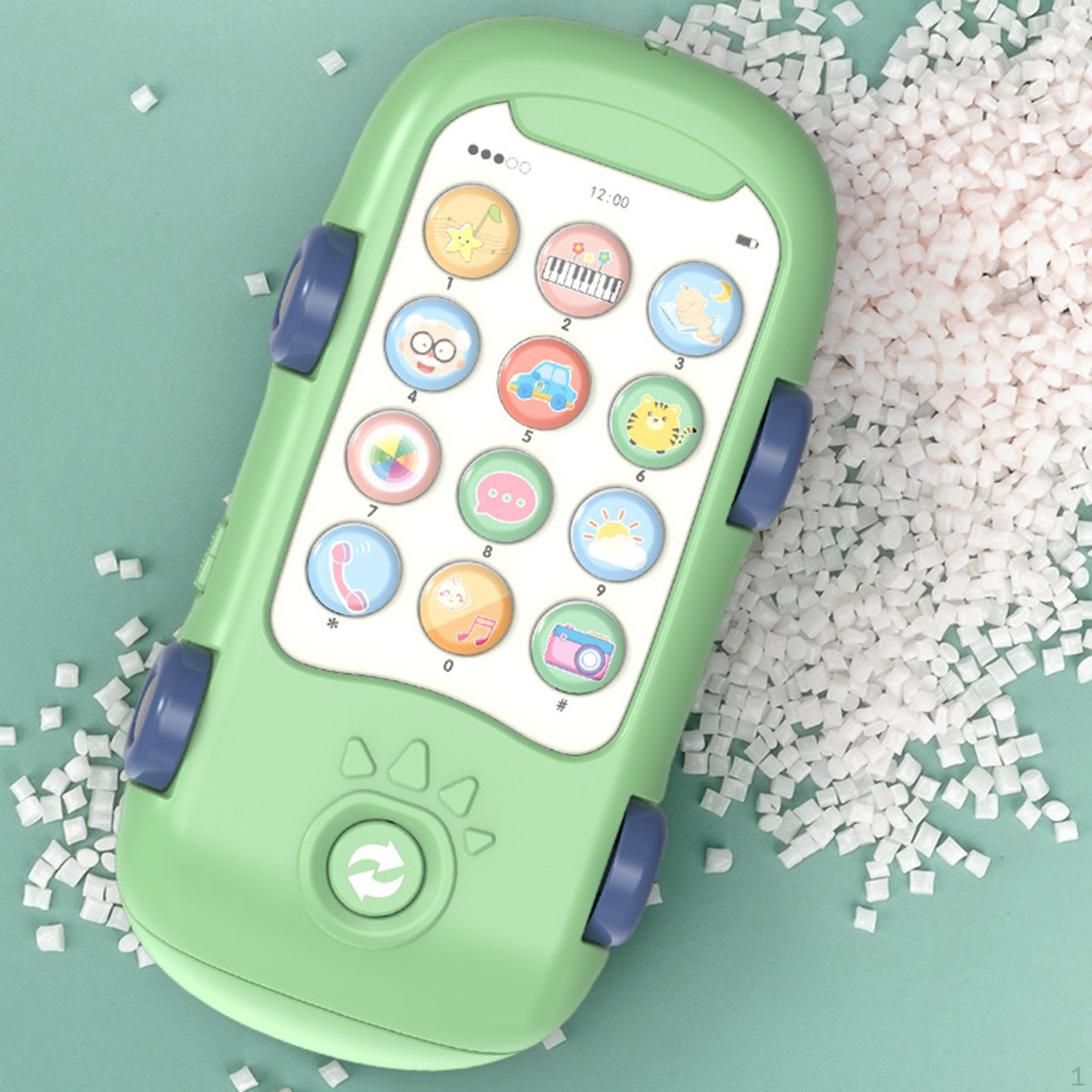 

Мобильный телефон Детская игрушка Музыкальный Портативный Мульти Звуковые Эффекты со Светом Смартфон Мобильный зелёный