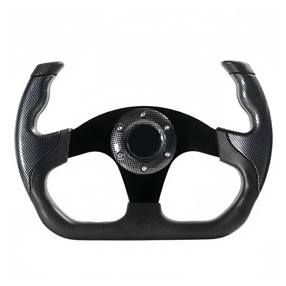 1Pcs Sport Racing 13 polegadas 330mm Volante de deriva plana D-Type PU Universal PCD = 70mm para direção rápida e furiosa