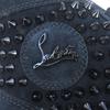 Pristine Christian Louboutin High Cut Sneakers LOUIS FLAT Navy Suede Leather  Used