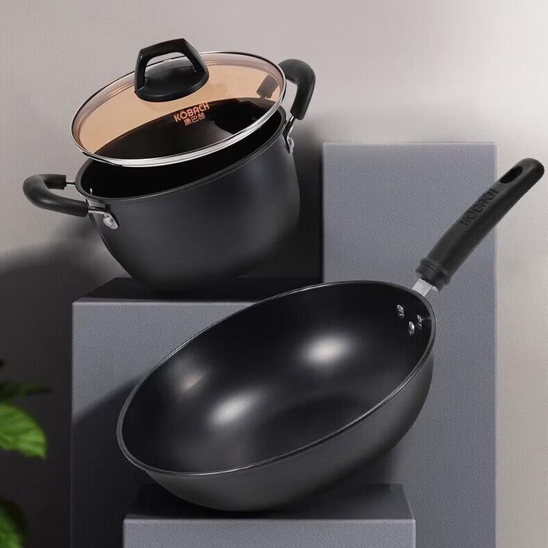 KOBACH True Non-Rust Refined Iron Cookware Set