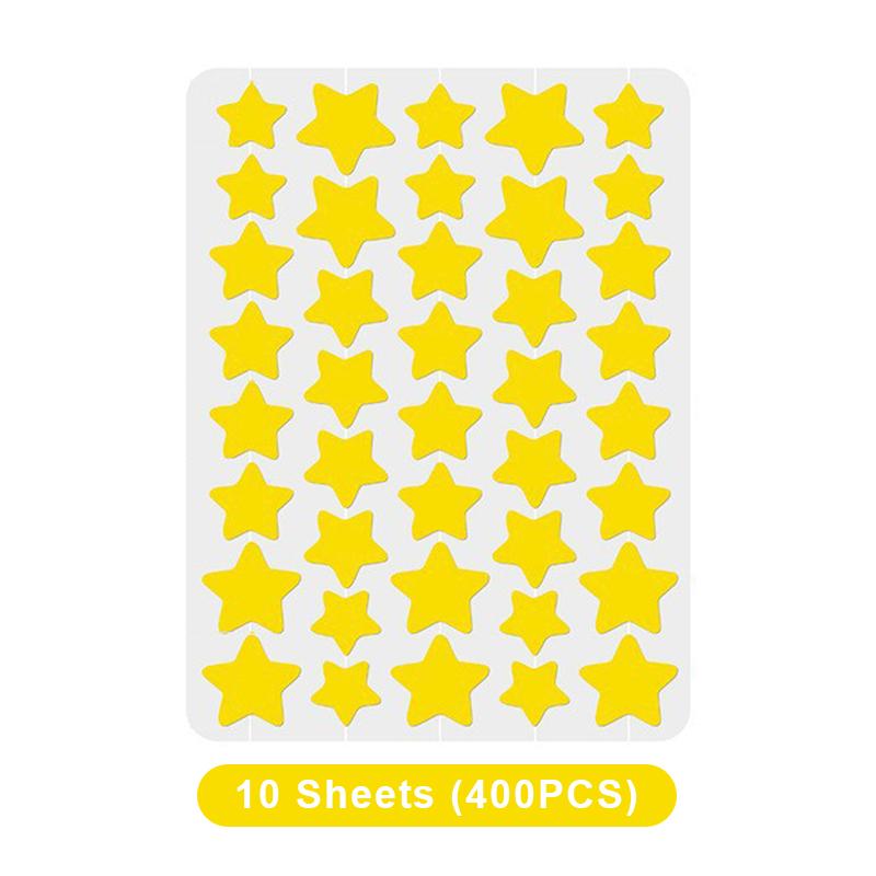 200/400PCS Colorful Combination Acne Patches Star Heart Type Pimple Sticker PE Facial Concealer Acne Marks Cover Patches
