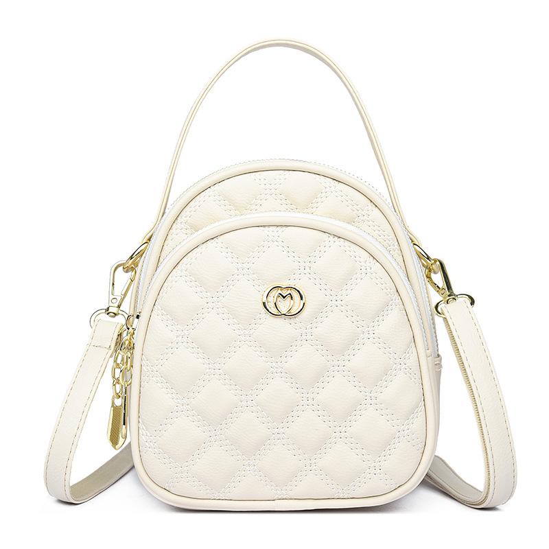 Diamond Embroidered Thread Women's Bag Mother Mobile Phone Bag Niche Double-layer Crossbody Bag Hand-held One-shoulder Crossbody Bag Bag
