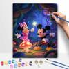 Disney digital oil painting art painting Minnie Mickey magic forest handmade diy home decorations