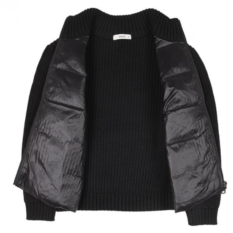 [hedges Kids] Knit Color Duck Down Padding Black  Huw11jp01m Bk 