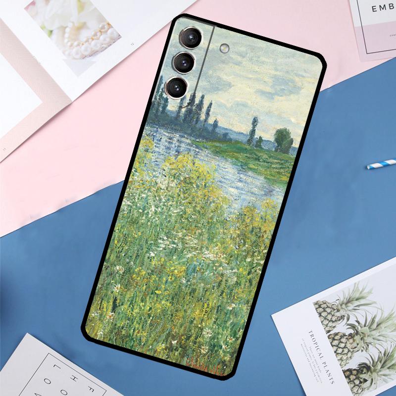 Claude Monet Case For Samsung Galaxy S24 Ultra S20 S21 S22 S23 S25 Ultra S9 S10 Plus S25 FE Back Cover