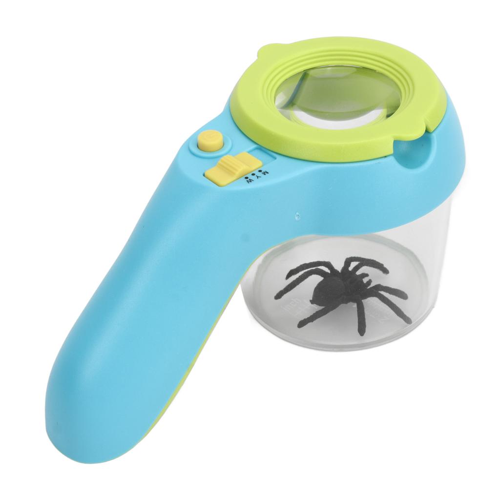 Insect Magnifier Kids Small Observer Container Magnifying Bug Viewer 9 LED Cold Warm Light Children Preschool Toy