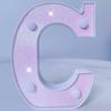 Pink LED Letter Light for Celebrations and Proposals