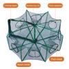 Foldable Fishing Bait Trap 6/8/10/12/16 Holes Heavy Duty Fine Mesh Portable Collapsible Shrimp Minnow Crawfish Catcher Trap Cast Trap Net Dip Cage