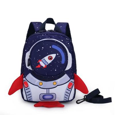 Kids Backpack with Safety Guide 3d with Drawing Rocket  Lightweight  School