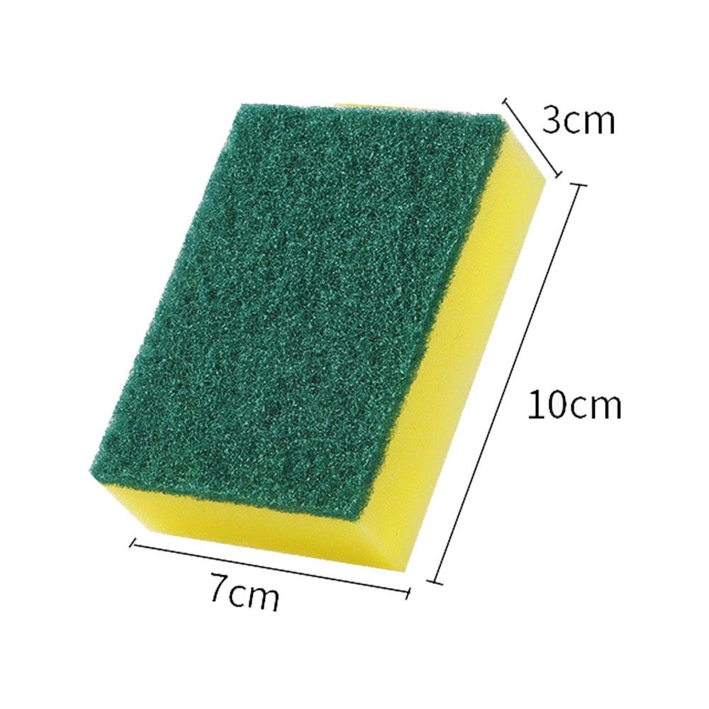 6PCS Household Magic Decontamination Dishwashing Sponges Kitchen Scrub Brush Pot Brush Household Cleaning Tools