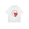Oversized T Shirt Black Baseball Heart 24 Print Casual Wear For Women Summer Fashion Street Style Outfit