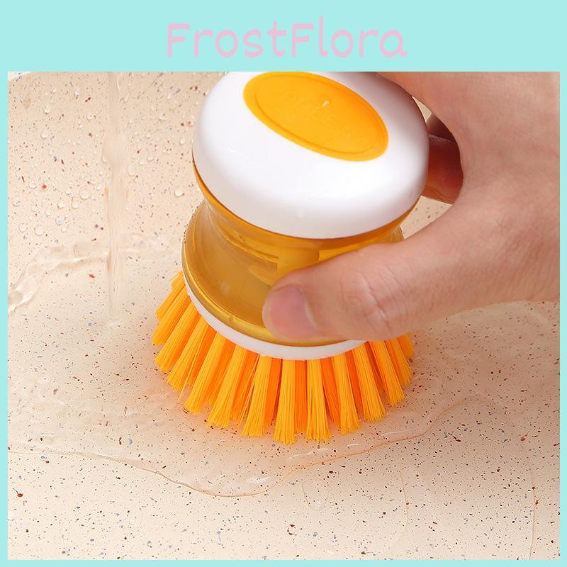Cleaning Brush Kitchen With Liquid Dispenser For Pots Pans Utensils And