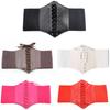Mode Korsett Breite Gürtel PU Leder Schlankmachendes Körper Taillenband Für Frauen Elastischer Taillengürtel Cinto Feminino Ceinture Femme