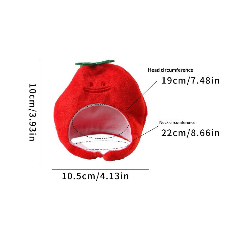 Pet Cat Fruit Plush Hat Cute Creative Pet Head Cover Funny Dress Up Cat Dog Hat Headgear Clothing Accessories Pet Supplies