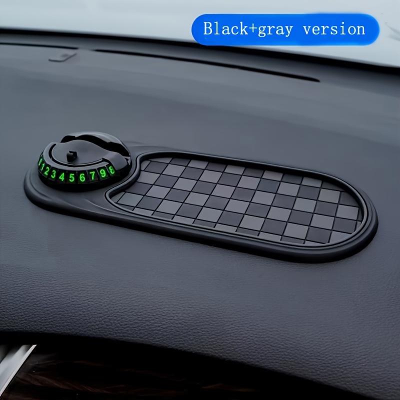 360-Degree Rotatable Anti-Slip Car Mat with Phone Holder And Parking Number Holder - Anti-Slip Dashboard Organizer
