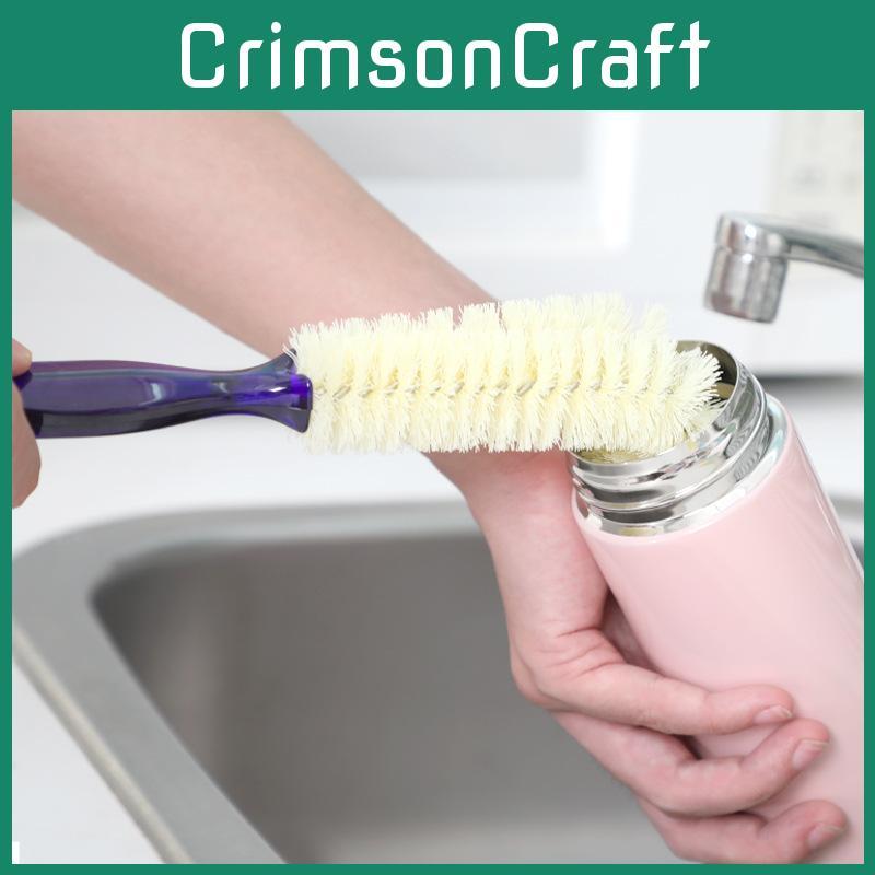 Multipurpose Plastic Cleaning Brush With Bent Handle For Home Use