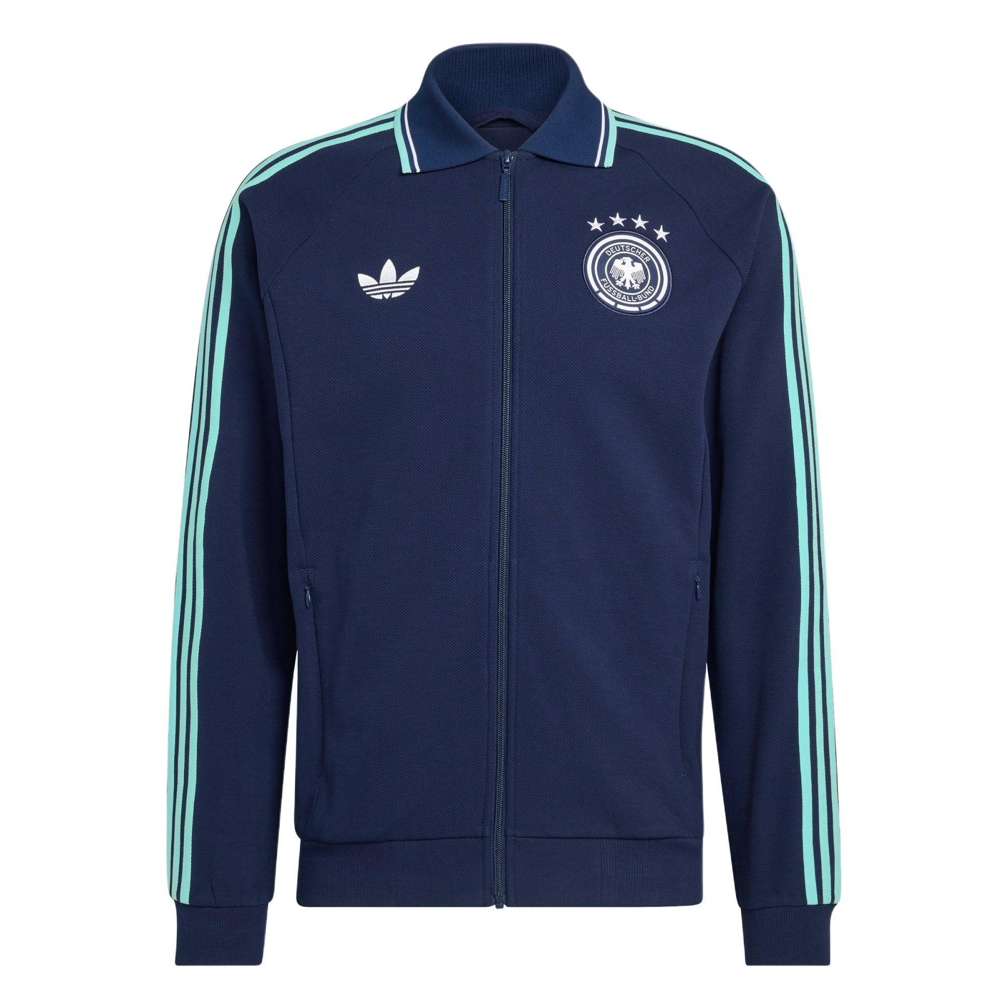 Adidas Germany Away Anthem Jacket Collegiate Navy Men Outerwear Blue JZ9336 2XL