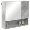 Mirror Cabinet with Door Concrete Grey 59 X 17 X 55 Cm Engineered Wood