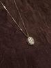 Elegant S925 Sterling Silver Chinese Fu Pendant Clavicle Necklace for Women - Double-Sided Light Luxury Accessory