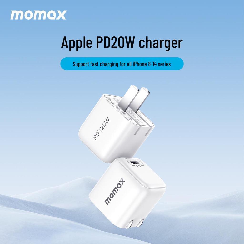 MOMAX 30W GaN Dual-Port Fast Charger with Foldable Plug