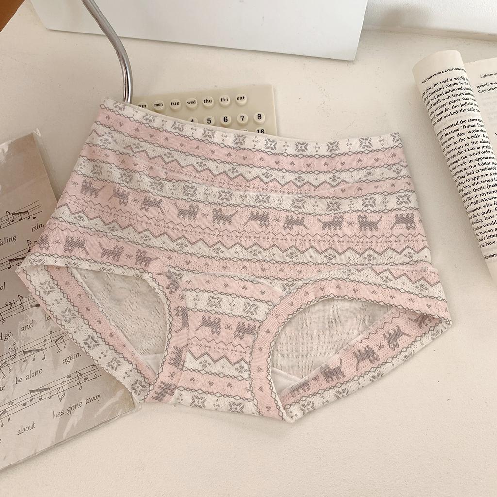 Plus Size Ladies Spring and Autumn Cotton Extended Crotch Triangle Briefs