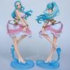 Girl Nefeltari Vivi Princess Blue Long Haired Dress Ver. PVC Action Figures  Vivi Nami Luffy Collectibles Model Toys
