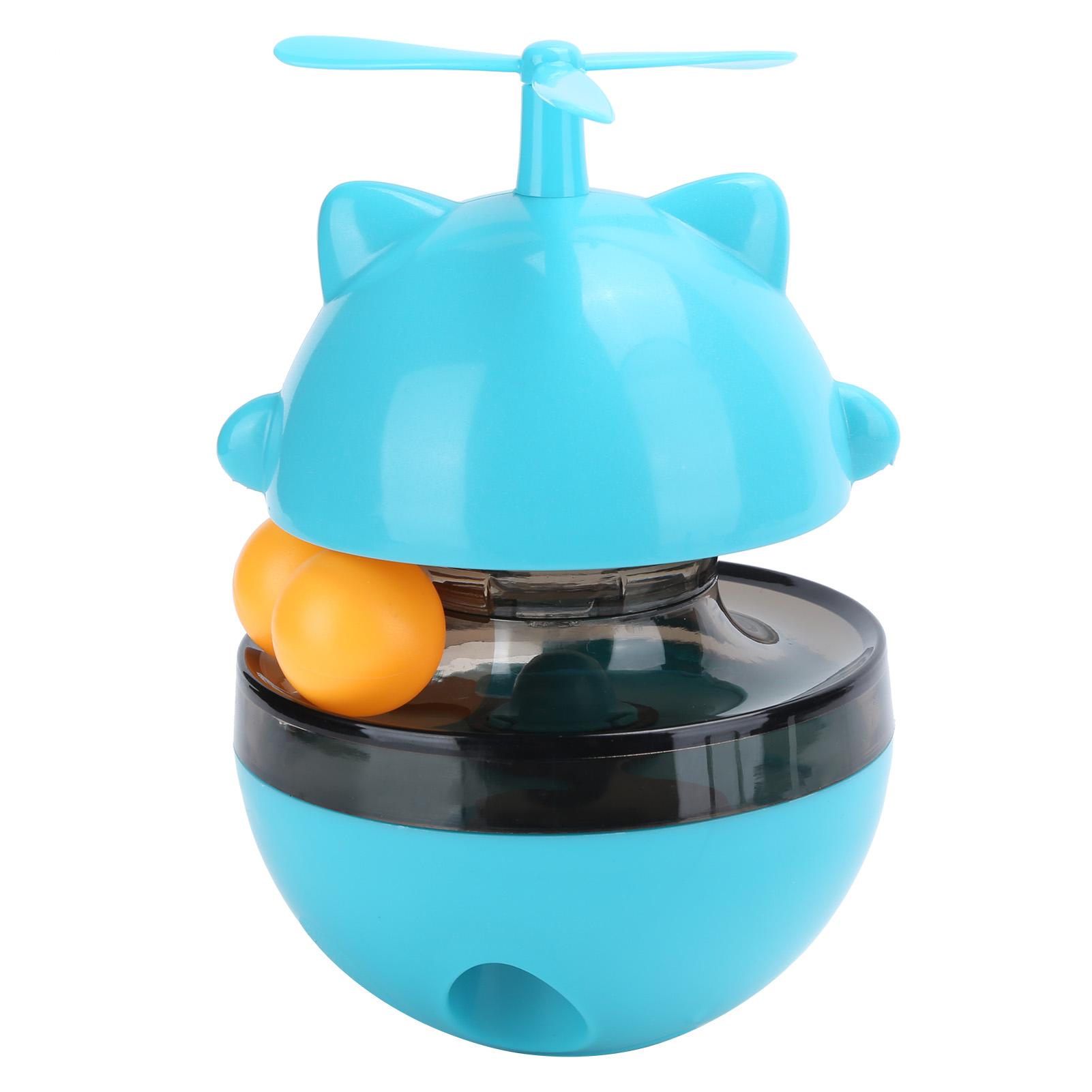 

Cat Kitten Turntable Toy Adjustable Leakage Food Ball Interactive Toys Pet SuppliesBlue синий