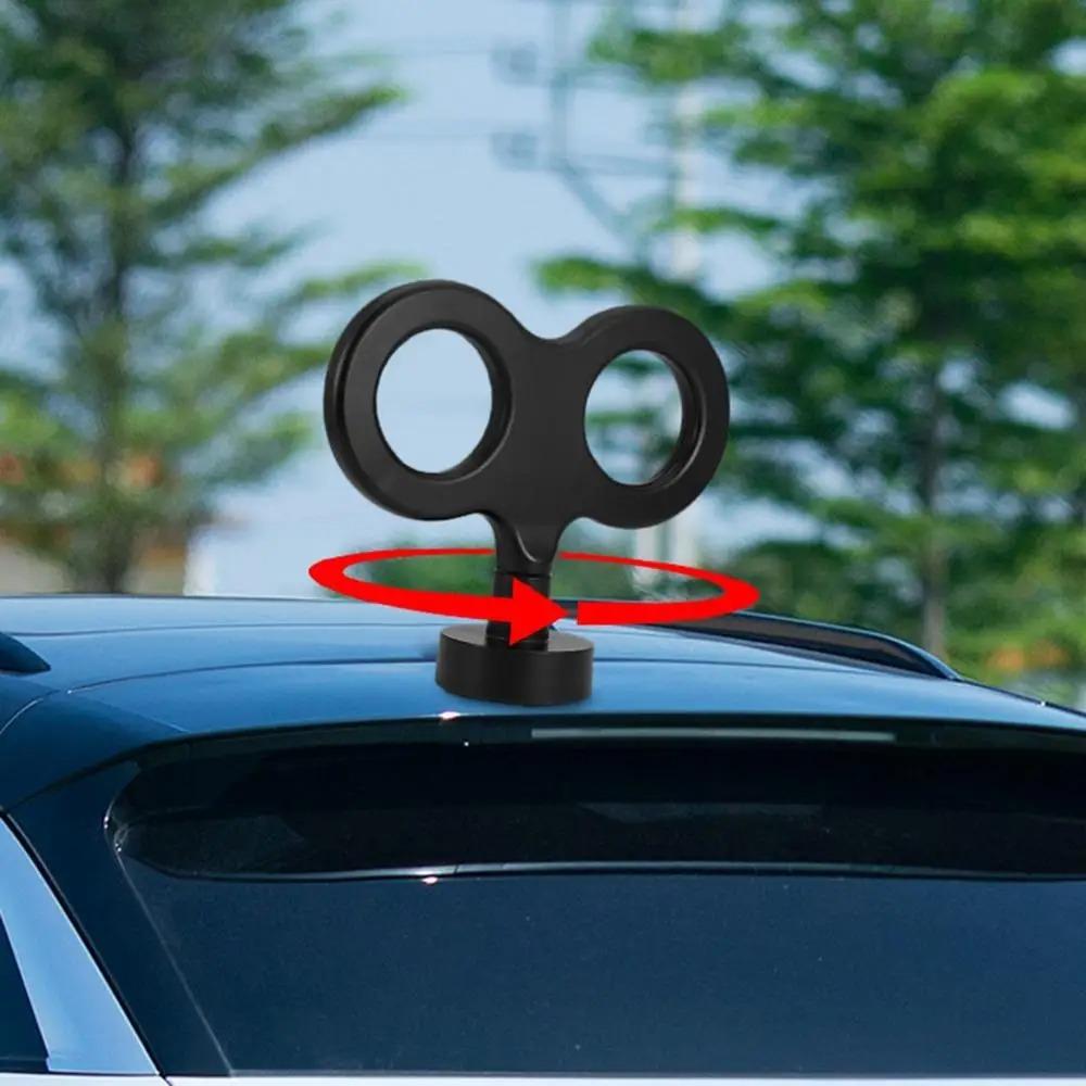 USB Charging 3D Car Wind Up Key Rotating Electric Rotating Spring Key Car Roof Decor Car