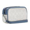 COACH Jamie Artificial Leather Wrist Bag Clutch Handbag Small Womens Chalk White Indigo