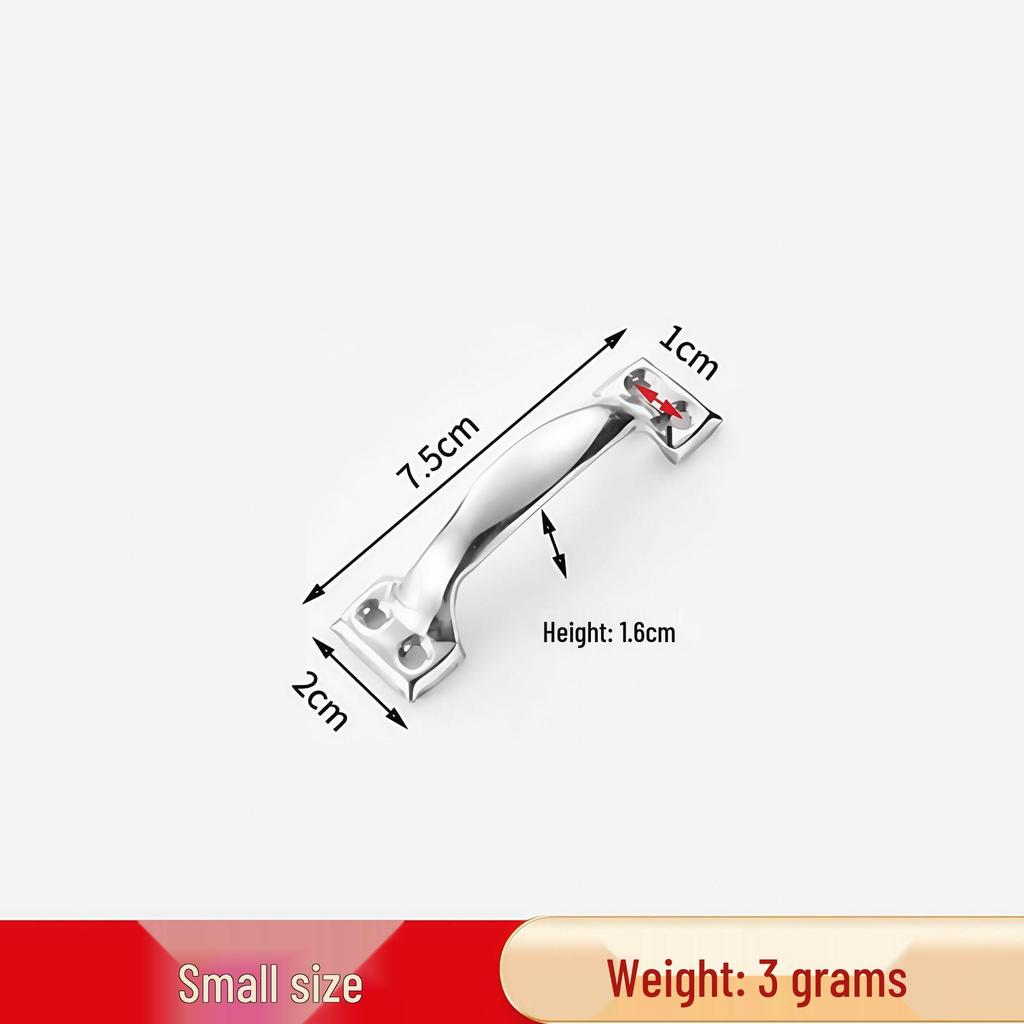Stainless Steel Universal Bow-Shaped Handle for Doors, Drawers, Cabinets, Wardrobes, and Windows.