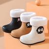 Non-Slip Cartoon Coal Ball Rain Boots: Cute, Waterproof Outdoor Shoes for Children, Women, and Men.
