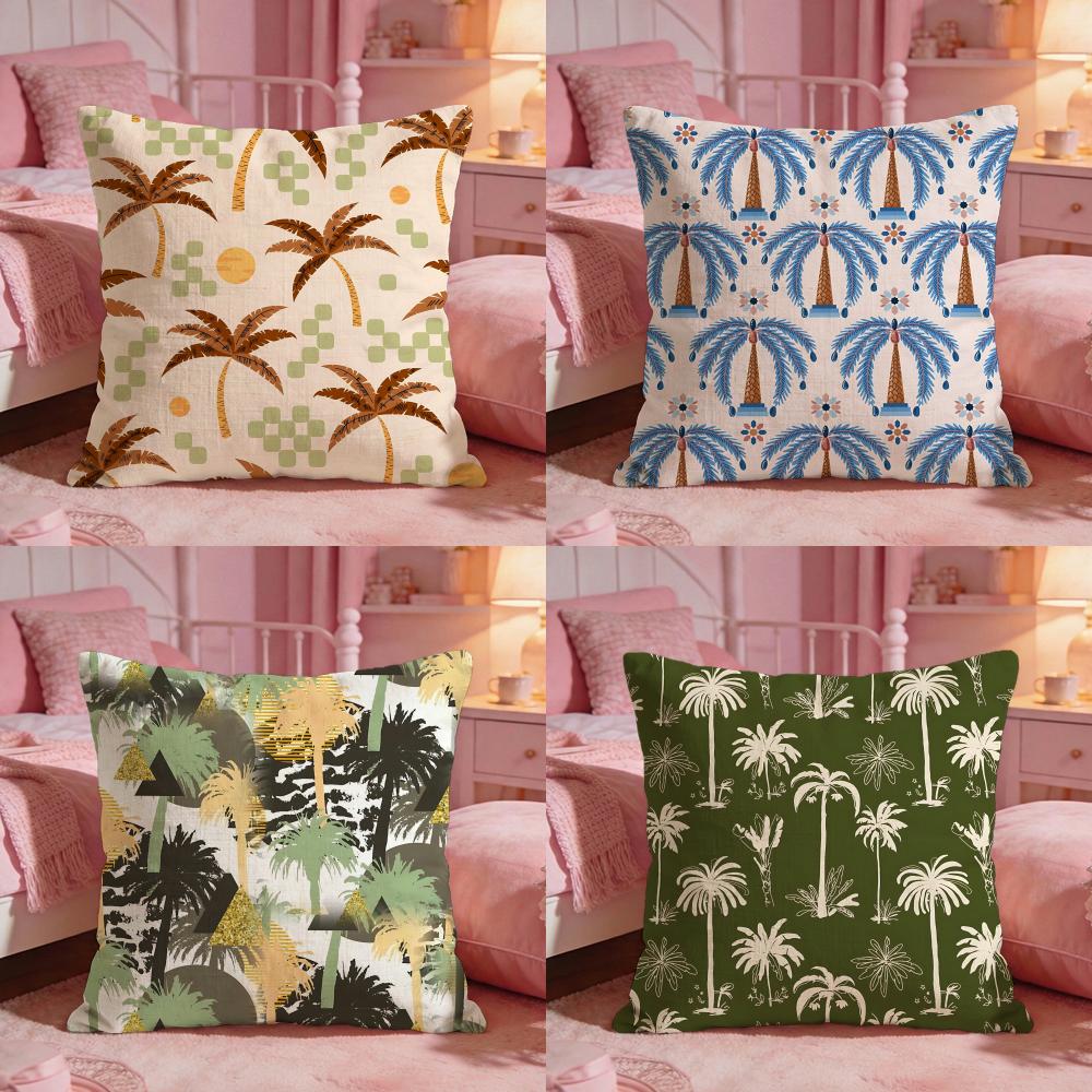 PlantPalm treeS Cushion Cover Premium Comfort Reversible Pillow Cove Two in One Design for Any Room Car Interior