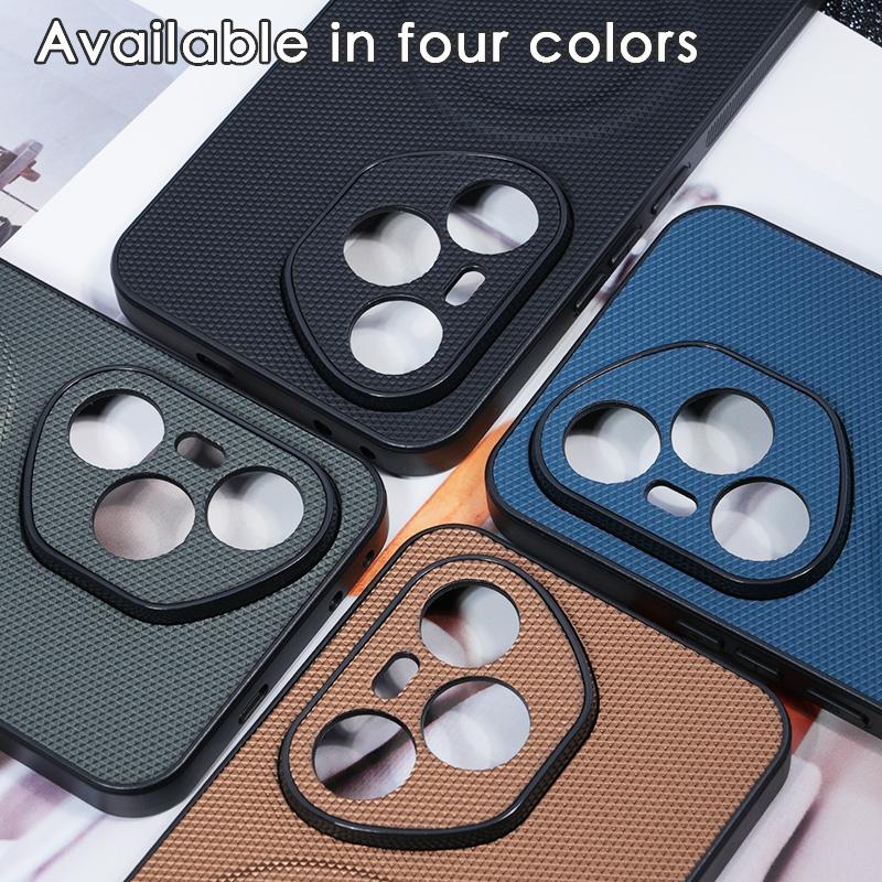 Ultrathin Leather Texture Builtin Magsafe Magnetic Phone Case For Honor 400 X60 Magic 7 Pro Wireless Charge Frosted Cover