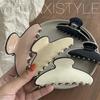 Medium & Large Acetate Acrylic Hair Claw Clip - Japanese & Korean Fashion, Versatile Solid Color Hair Accessories