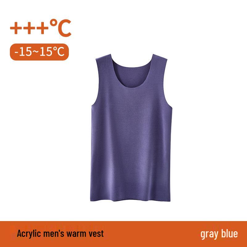 Herren Nahtlose Wärmeerzeugende Fleecegefütterte Winter-Basisschicht Weste