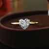 New Heart-shaped Flash Zircon Single Diamond Simple Love Open Ring Women's Exquisite Party Daily Versatile Ring 2026