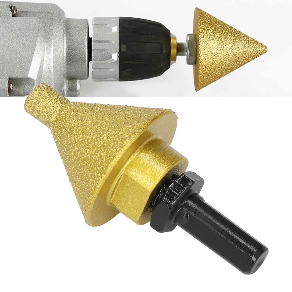 Diamant-Abschrägungs-Fasenbohrer, 38 mm Durchmesser, Lochvergrößerungs-Trimm-Schleifbohrer mit M14-Adapterstange