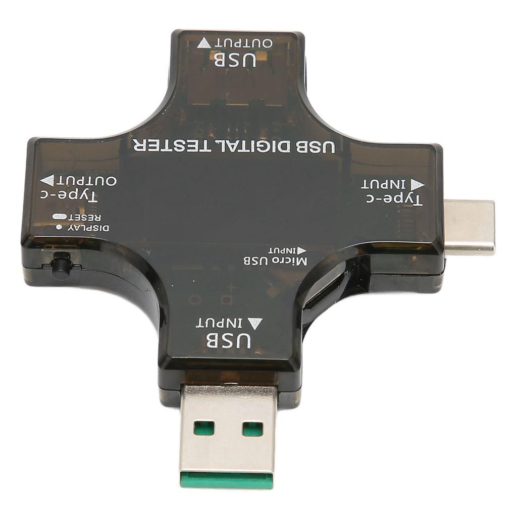 USB Power Meter Tester USB C Tester with Color IPS Digital Screen for Charger Power Mobile Power