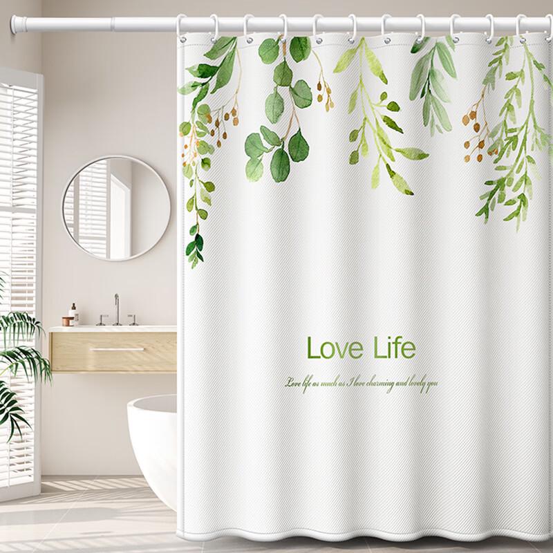 Yi Pan Waterproof Fabric Shower Curtain