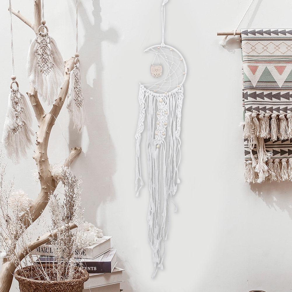 Wandbehang Handgewebter Eule Traumfänger Anhänger Für Zuhause Zimmer Garten Dekoration Ornament